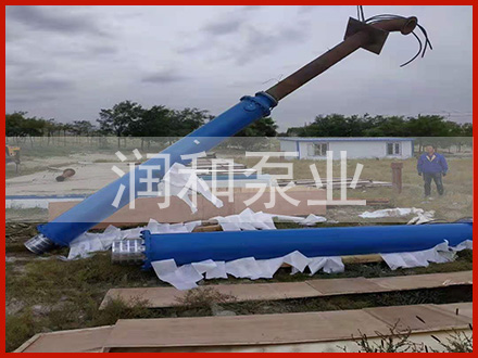 底吸式深井電泵施工現(xiàn)場